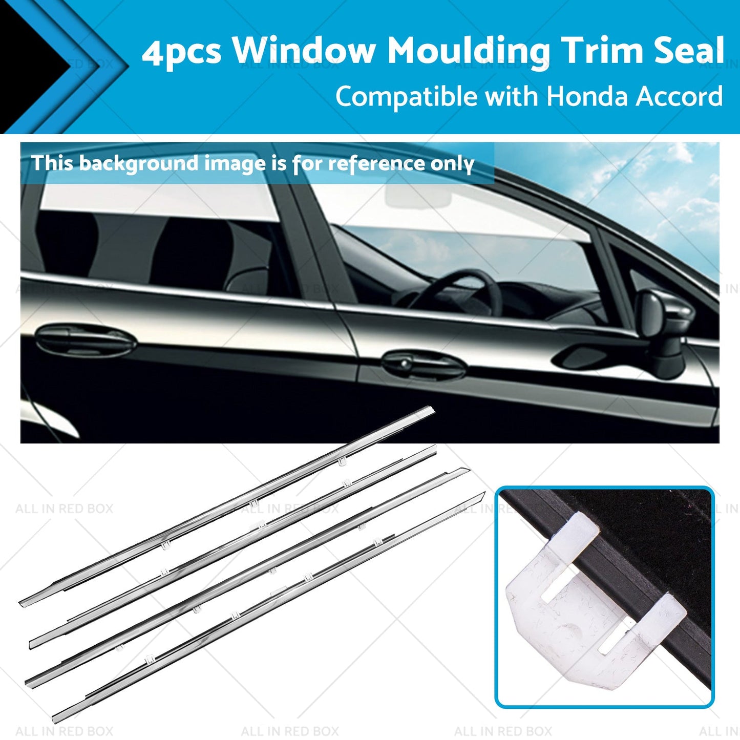 Window Glass Seal Weatherstrip for Honda Accord 2008-2013