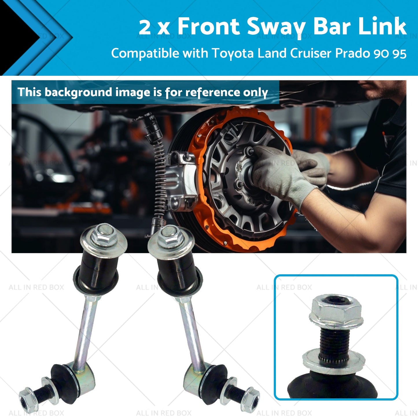 Front Sway Bar Link Kit for Toyota Land Cruiser Prado 1996-2002
