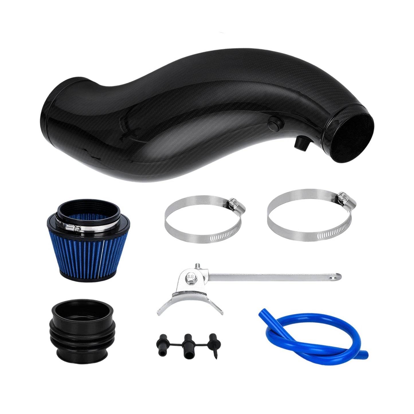 Air Intake Pipe w/ Air Filter Black for Honda Civic EG EK 1992-2000