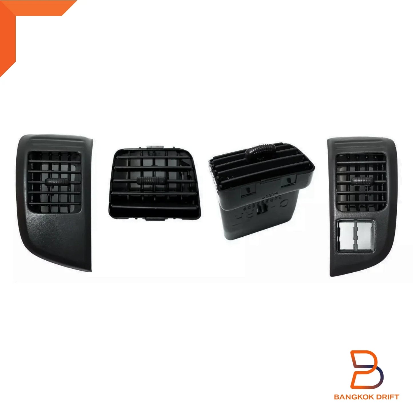 4x Black Dashboard Air Vents for Holden Rodeo, Isuzu D-Max (2003-2006)