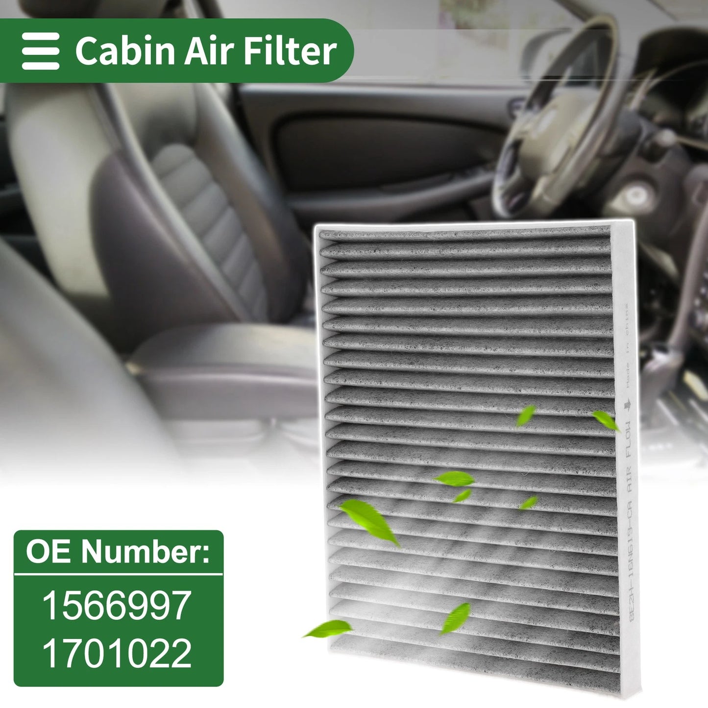 Cabin Air Filter for Ford B-MAX (JK) 1.0 EcoBoost (2012) 1 Pc 1566997