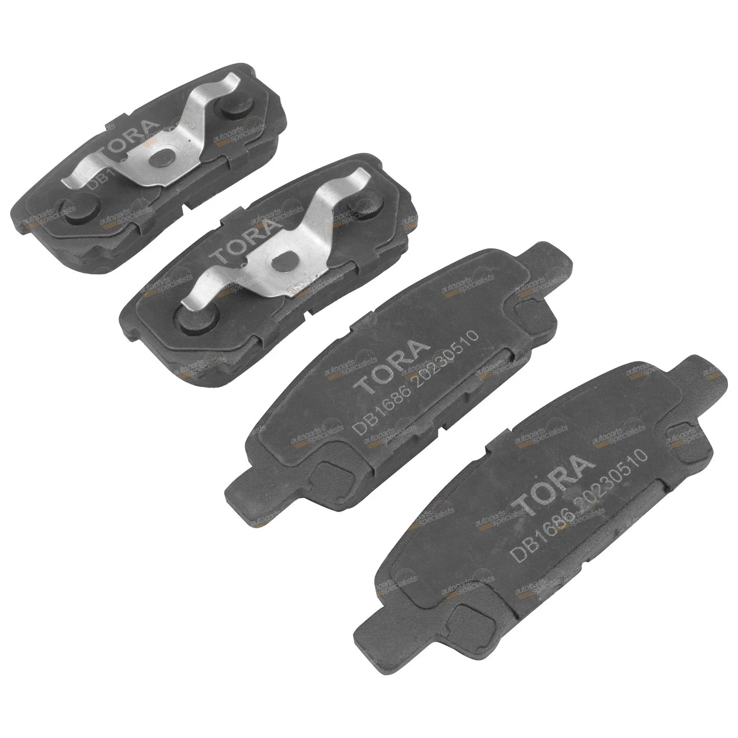 2 Rear Disc Rotors + Brake Pads for Mitsubishi Outlander (2003–2006)