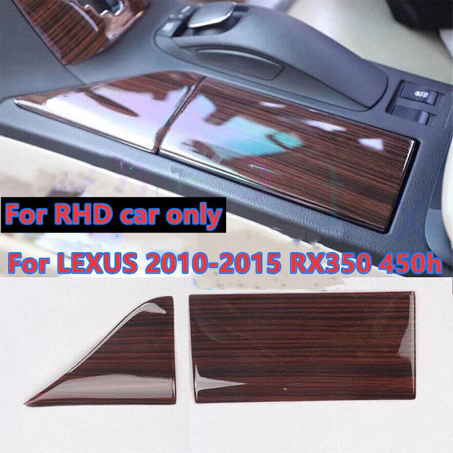 RHD Wood Grain Cup Holder Panel Trim for LEXUS RX350 450h (2010–2015)