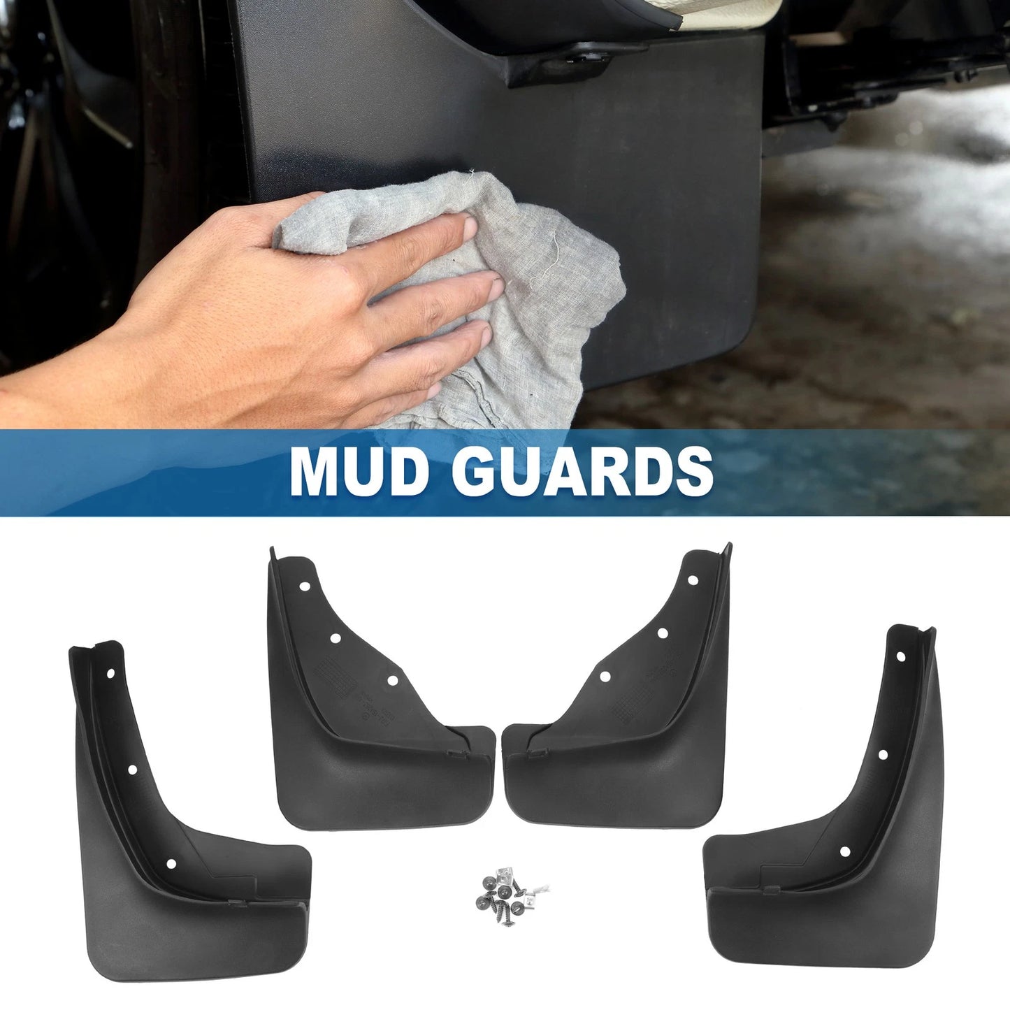 Mud Flap Splash Guard Set for Lincoln MKC (2015–2019)