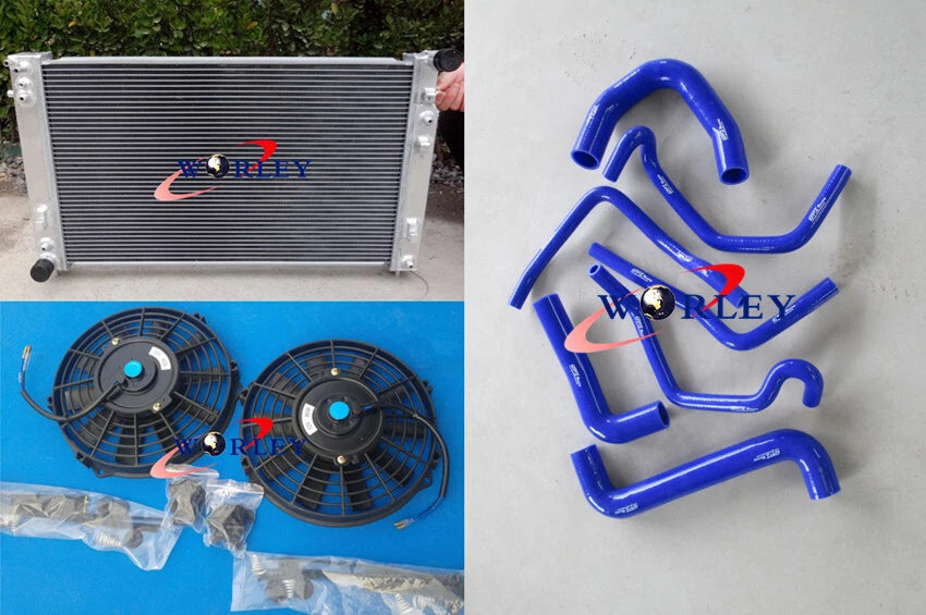 Aluminum Radiator with Fans and Hoses for Holden Commodore VT VX VU (1997–2006)
