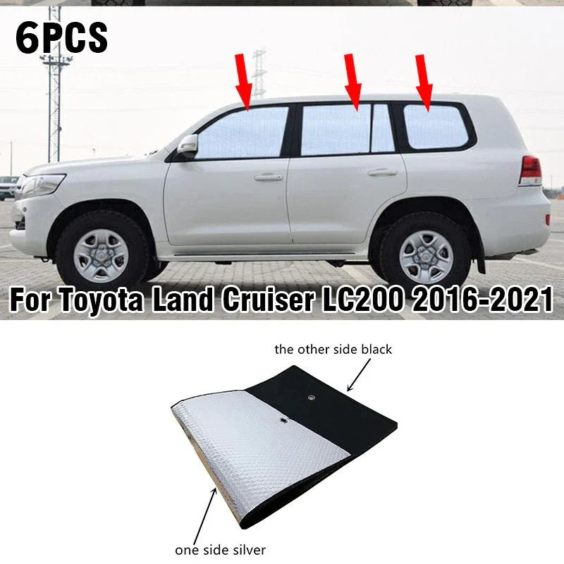 Side Window Privacy Sunshade for Toyota Land Cruiser LC200 (2016–2021)
