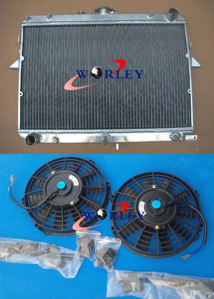 Aluminum Radiator with Fans for Ford Econovan/Mazda E2000 (1984–1997)