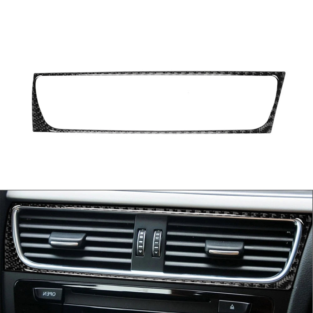 Interior Rear Air Vent Outlet Cover Trim for Audi A6 C6 S6 (2005–2011) Carbon Fiber