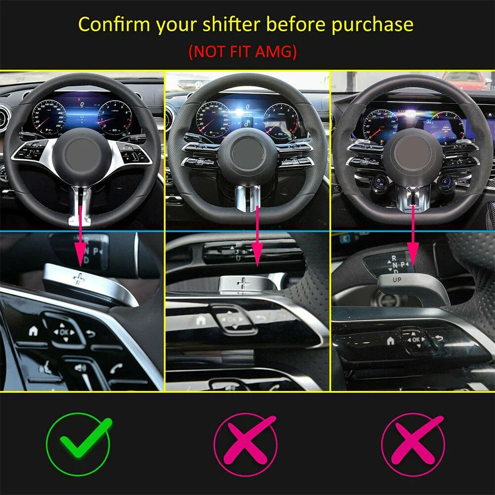 Steering Wheel Shift Paddle Shifter Extension for Mercedes-Benz C/E/S-Class (2012-2023)