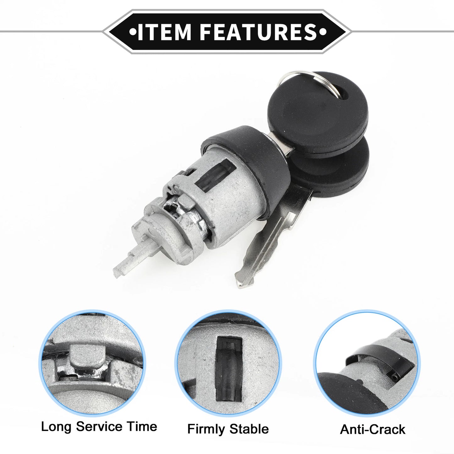 Ignition Lock Cylinder for Volkswagen Scirocco Jetta Quantum (1981–1992)