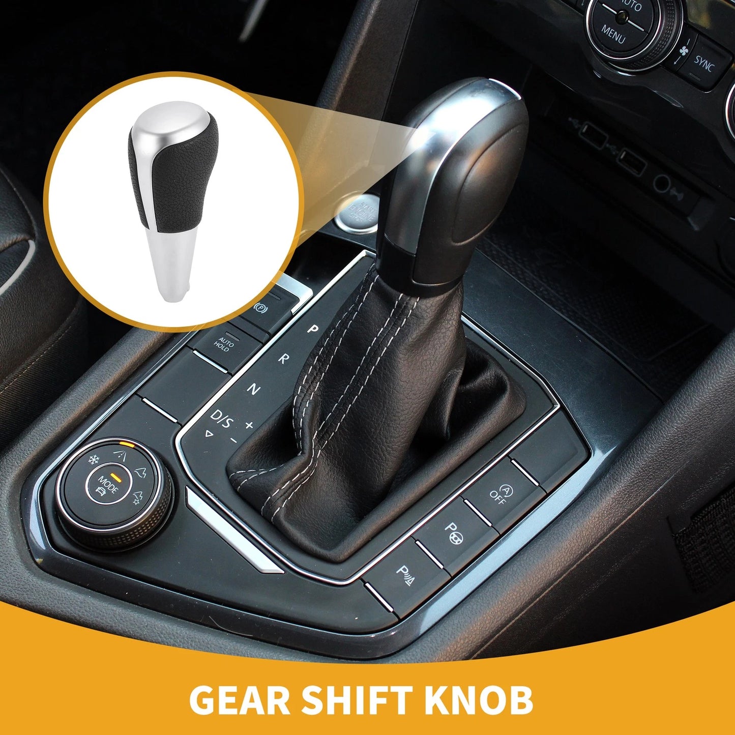 Automatic Gear Shift Knob for Toyota Prius C (2012–2017) Plastic Faux Leather