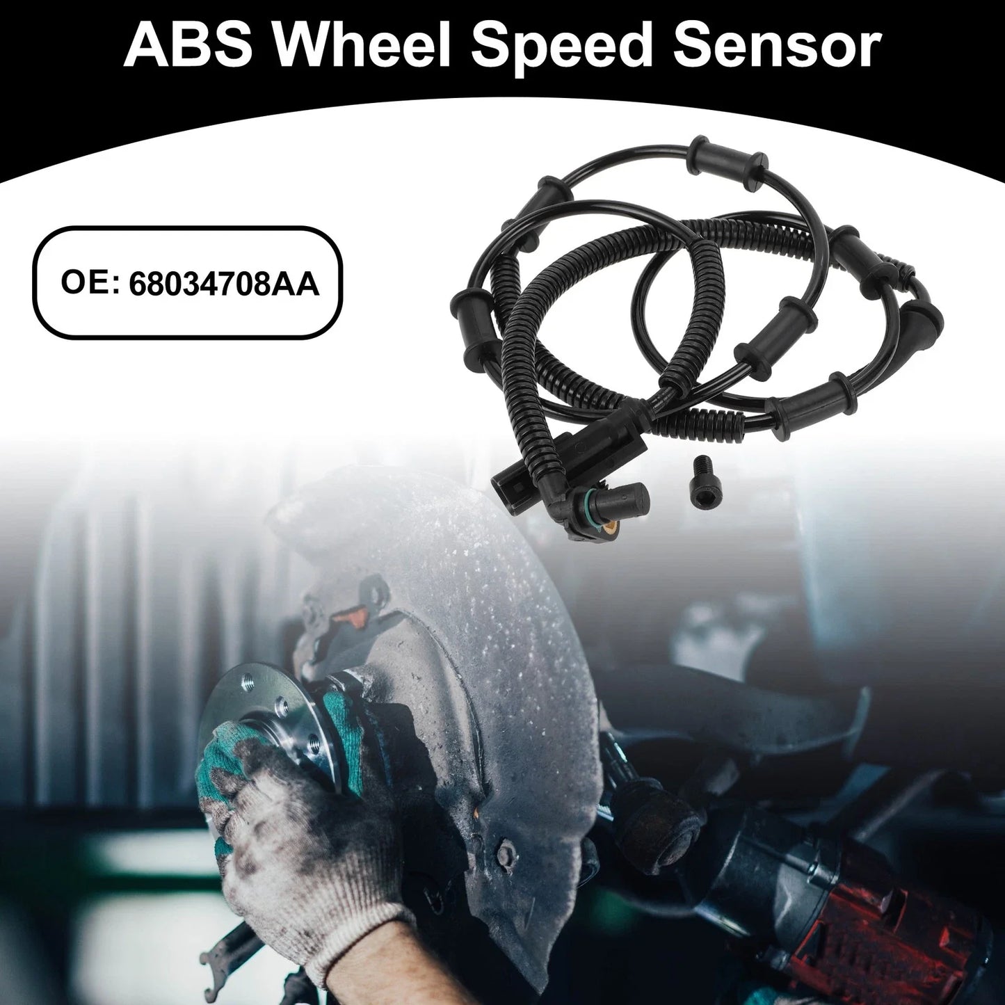 ABS Wheel Speed Sensor Kit for Dodge - 1 x Front Left/Right (2006-2010)