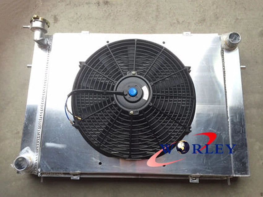 3 Core Aluminum Radiator with Shroud and Fan for Holden Commodore (VG-VS)