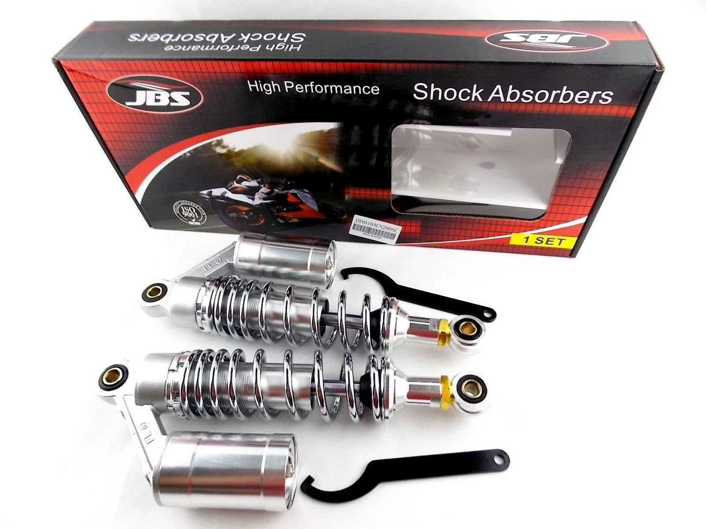 280mm JBS Lowering Nitrogen Cell Shock Absorbers for Yamaha XV250 Virago (88-07)