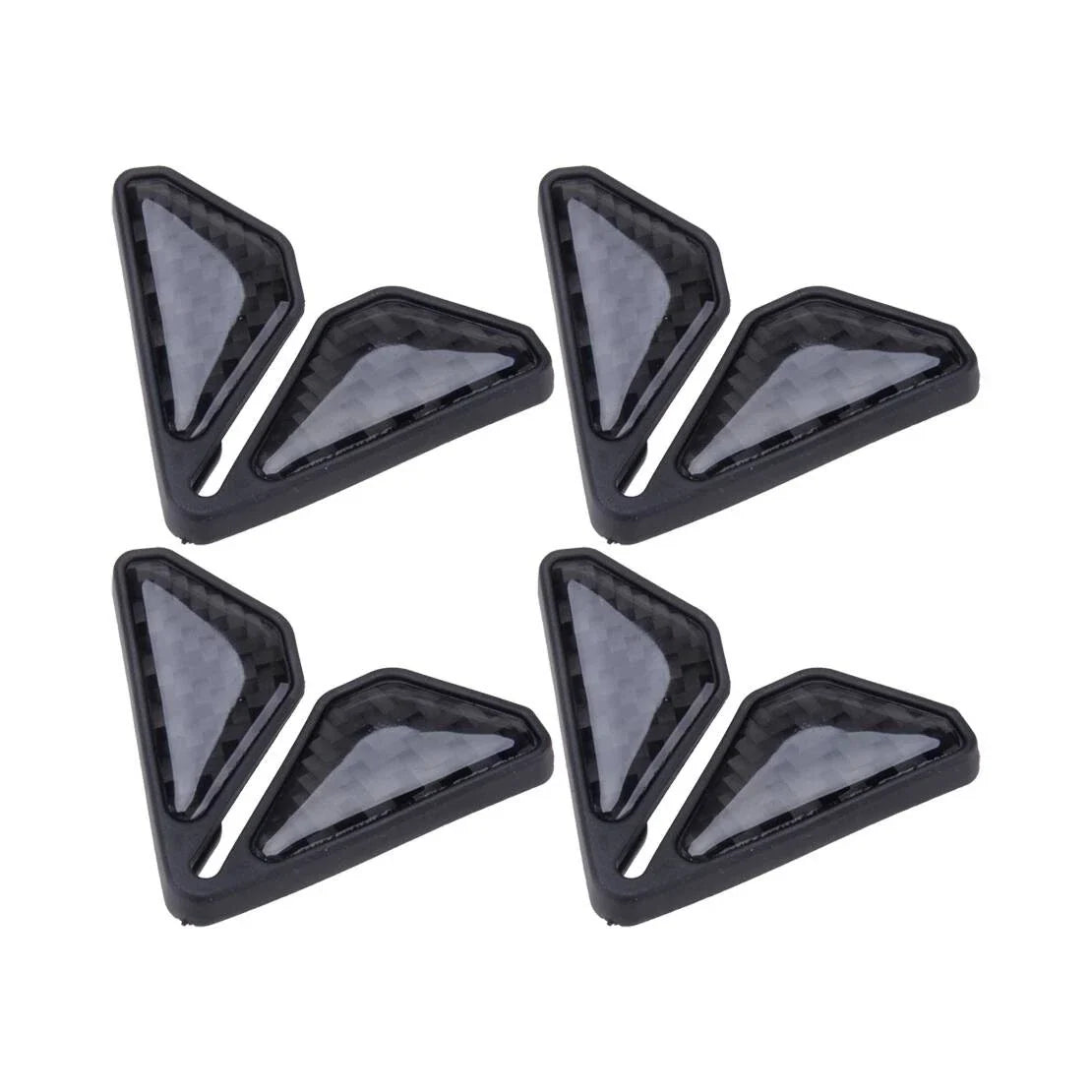 2 x Black Anti-Scratch Car Door Corner Protectors