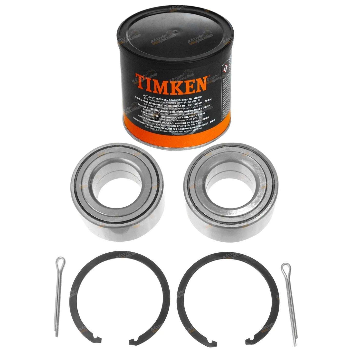 Front Wheel Bearing Kits + Grease 2.0L for Kia Cerato LD (2005-2009)