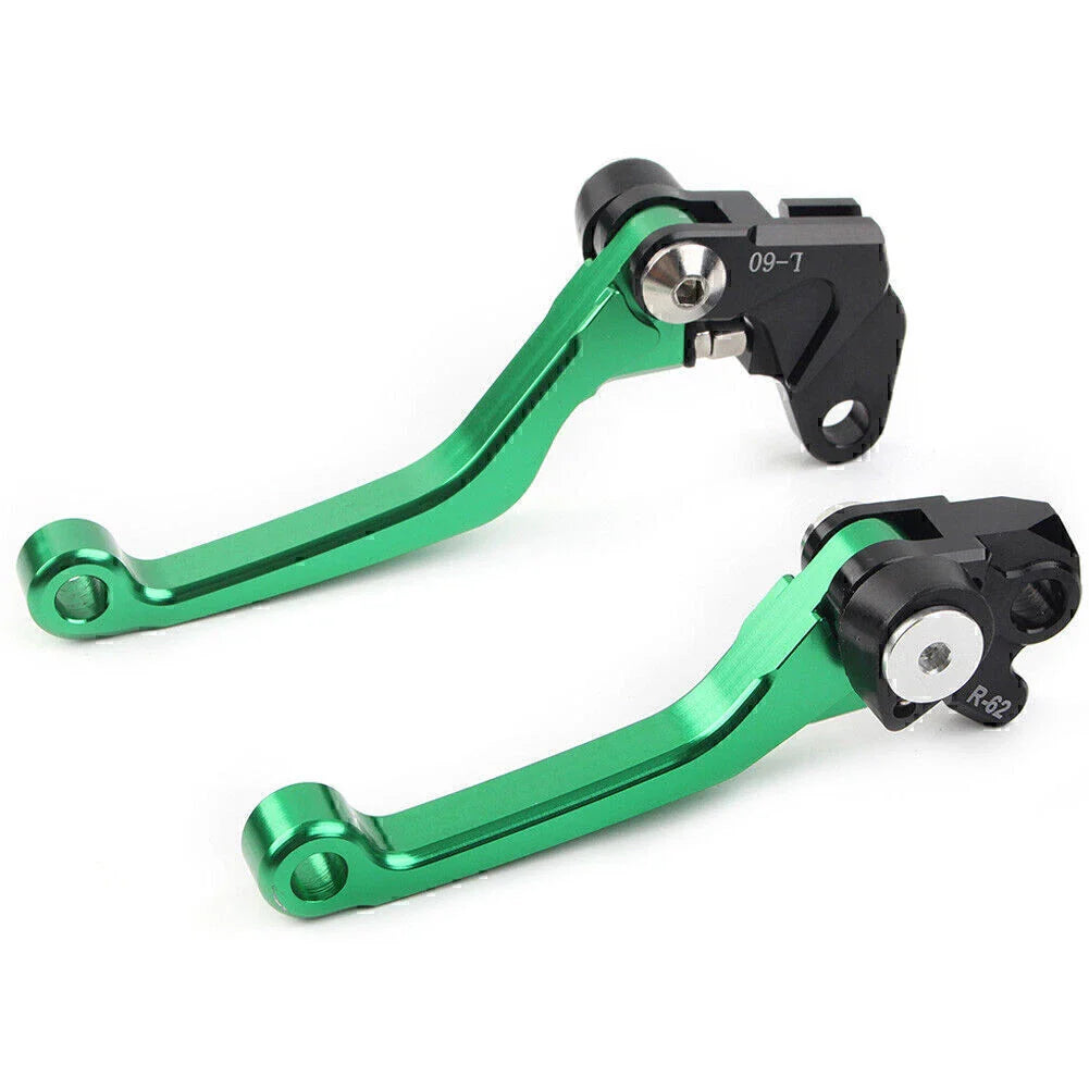Green Pivot Brake Clutch Levers for Suzuki RM125 RM250 RM85 (2001-2008)