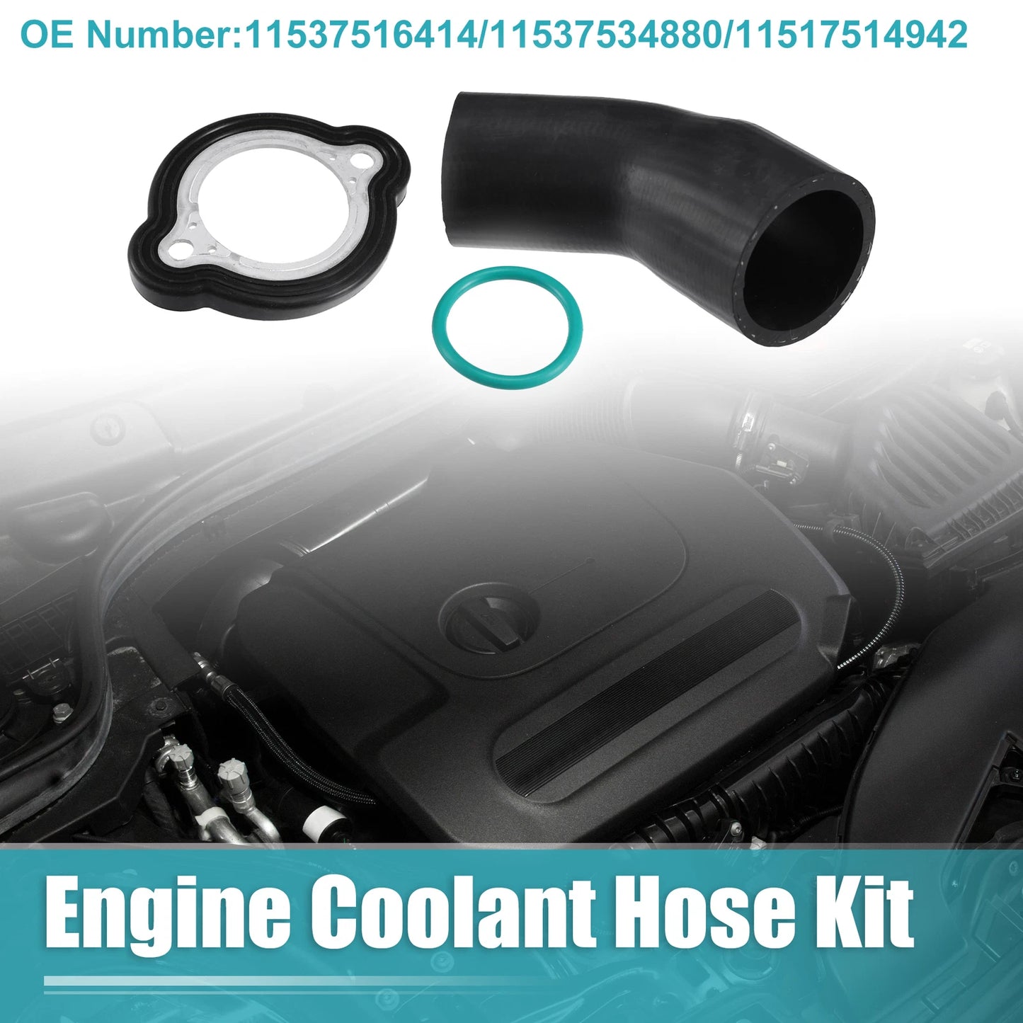 Engine Coolant Hose Kit for BMW E82 E90 E91 E92 E93 (2007–2013) No. 11537516414/11537534880