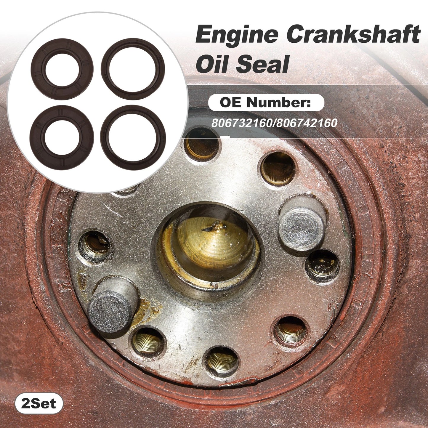 Set of 2 Camshaft Seals for Subaru Baja (2004–2006) 806732160