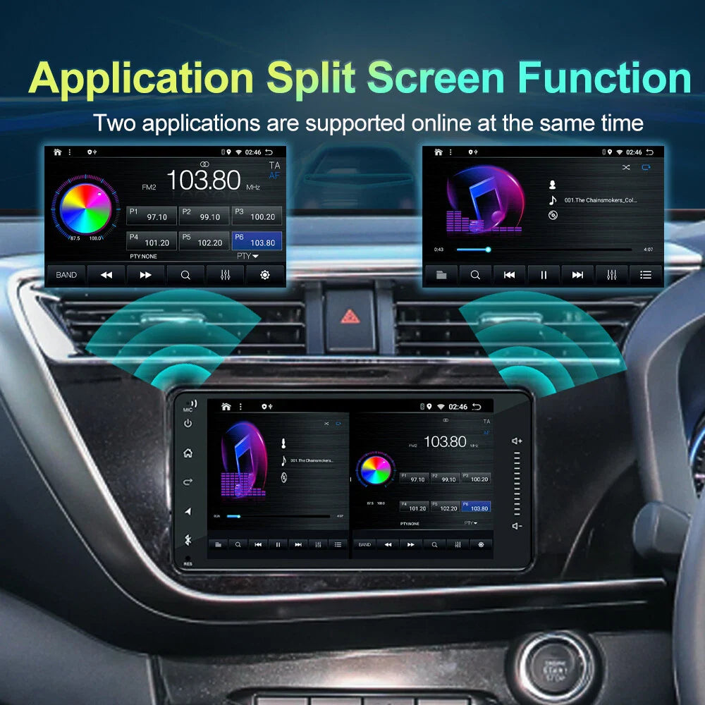 7'' Apple Carplay Android Auto Stereo for Toyota Avensis Verso (2000-2009)
