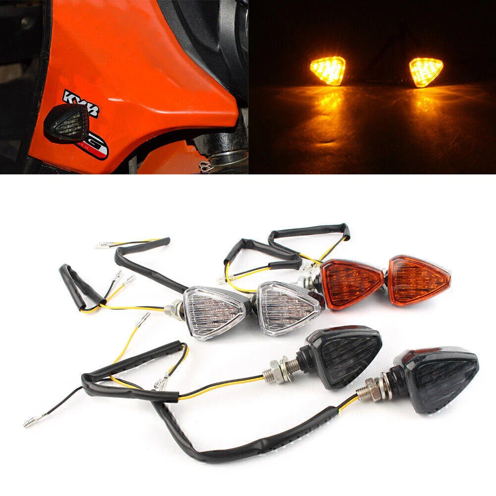 LED Turn Signal Lights for Motorcycle ATV - 3 Colors