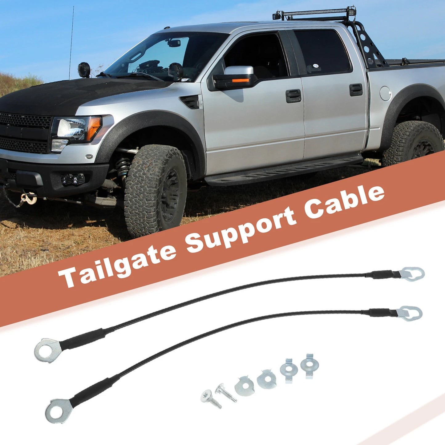 Tailgate Support Cable for Ford F-150 F150 (2004–2014), Lincoln Mark LT