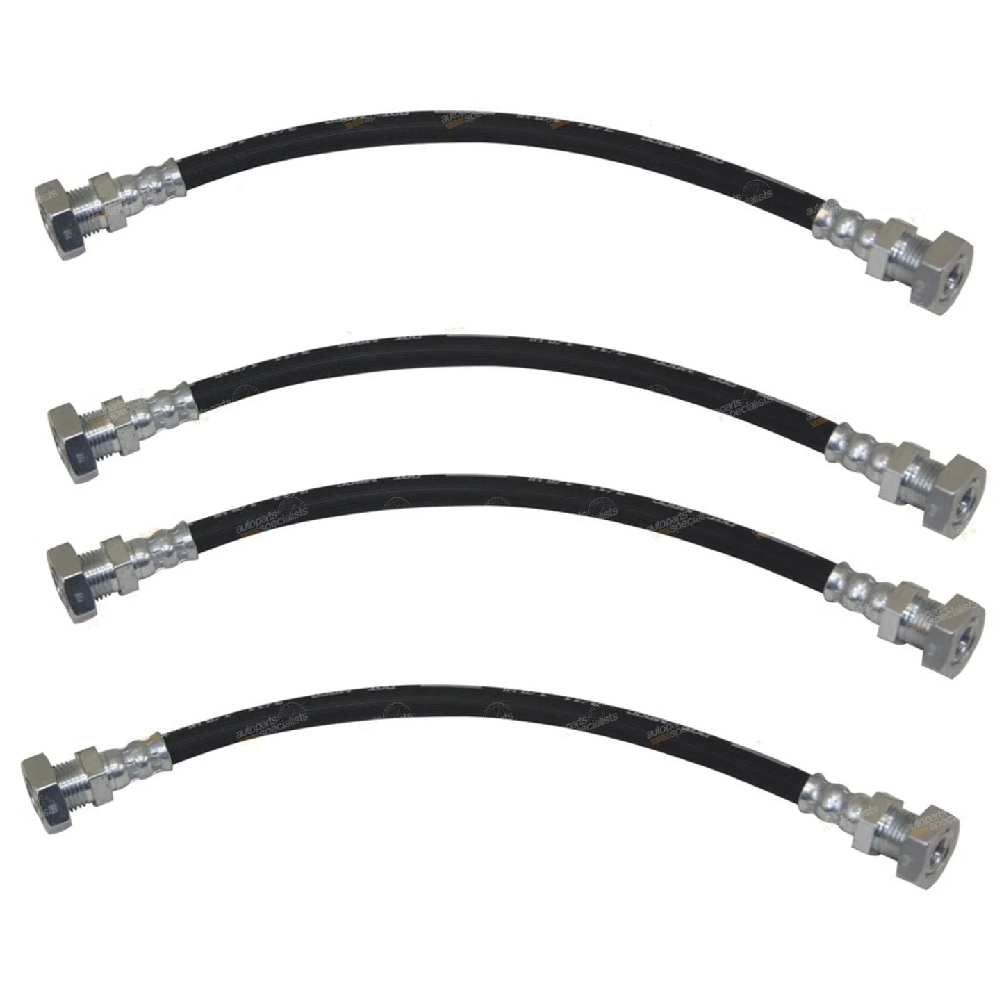Brake Hose 4x Front & Rear L/R for Suzuki Mighty Boy (1984-1989)