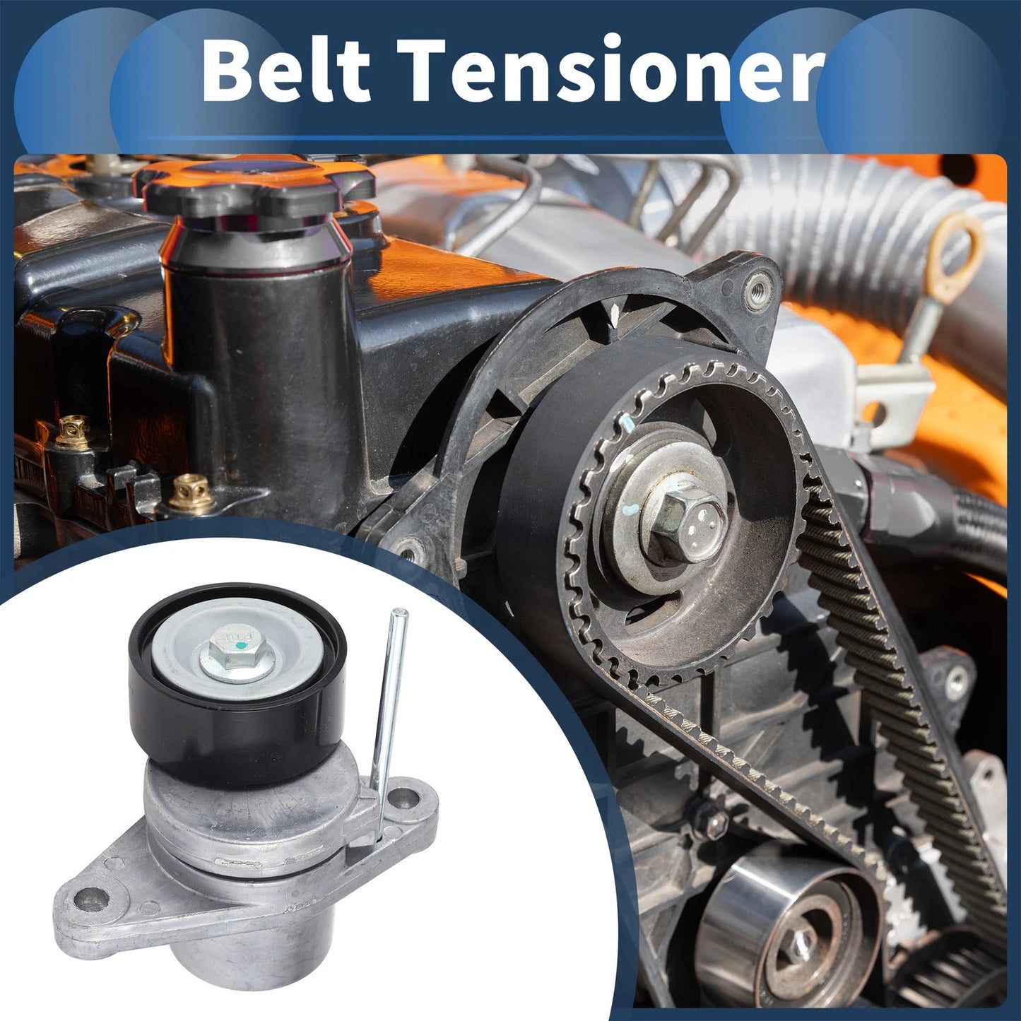 Belt Tensioner for Renault Megane (2006–2011) No.T39163/8200933753 Metal
