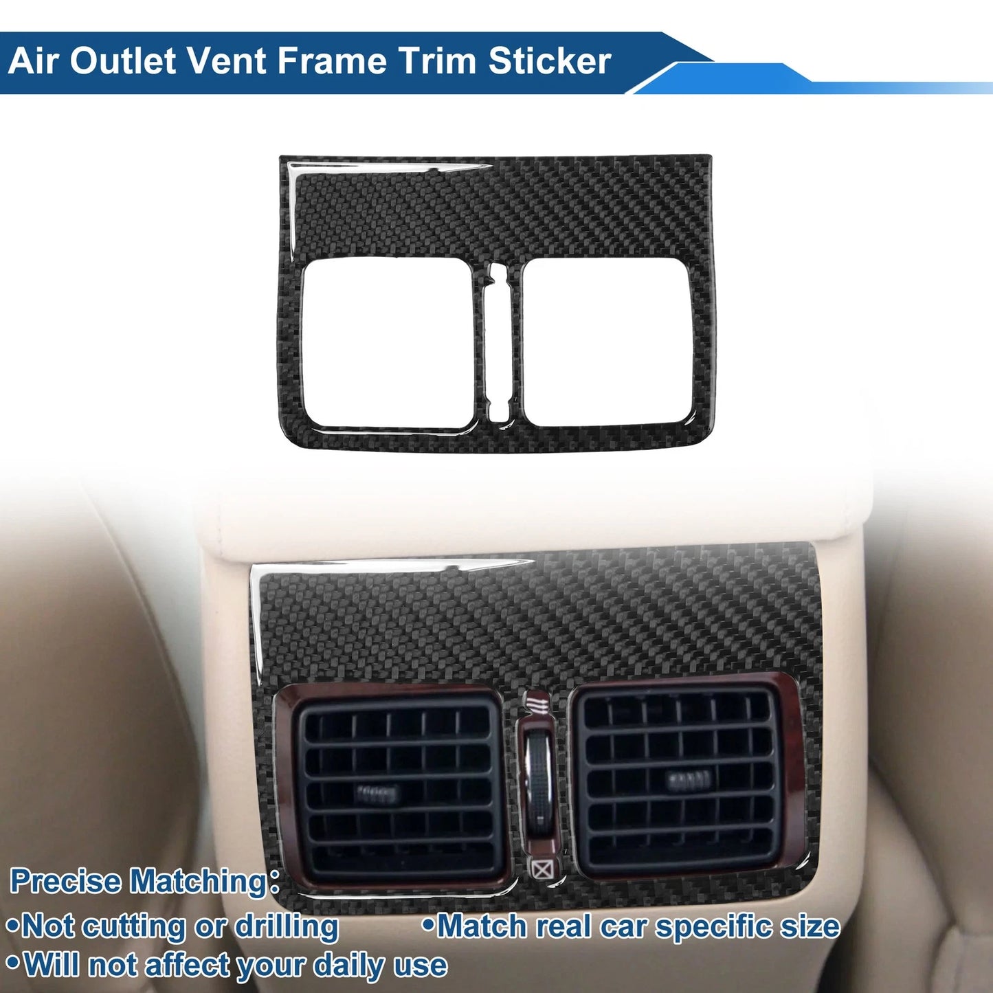 Set of 2 Air Condition Outlet Vent Trim Cover Frame for Toyota Camry (2012–2014)