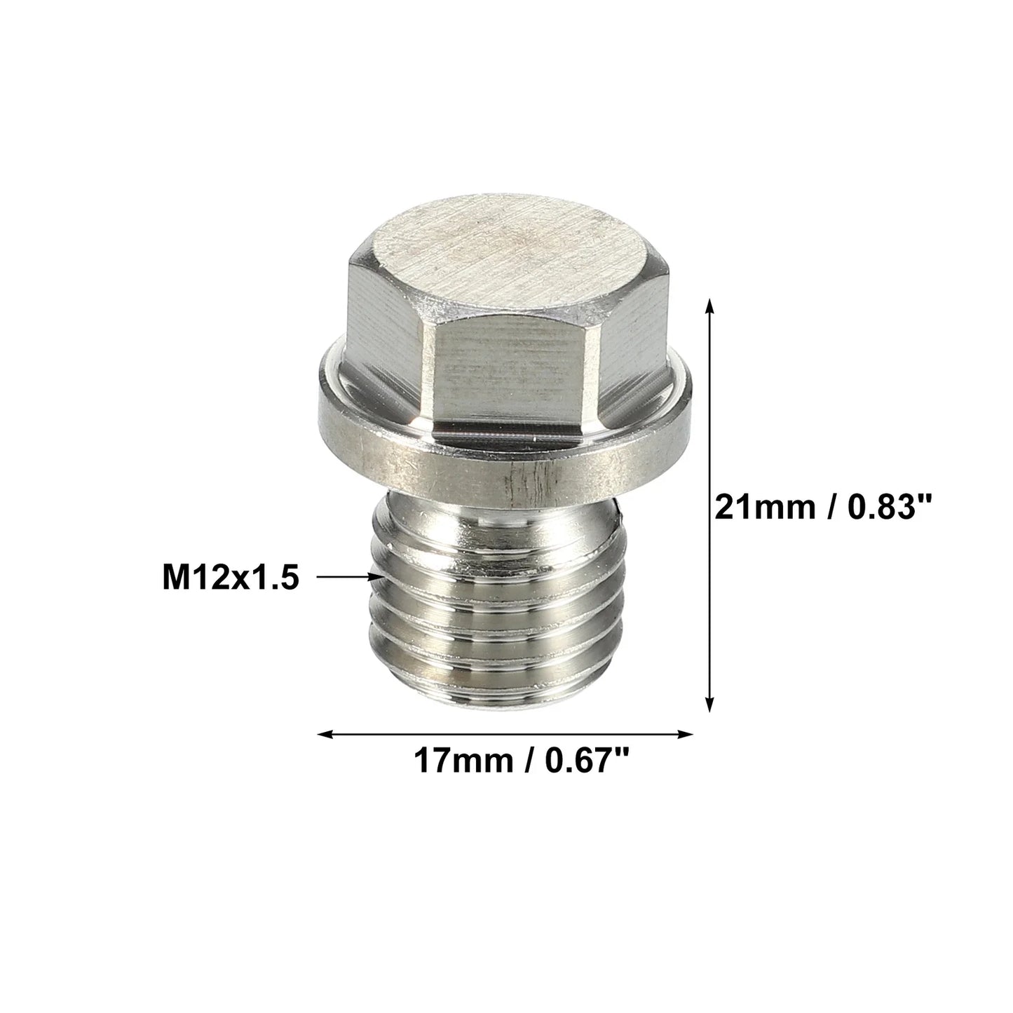 M12x1.5 Engine Oil Drain Plug with Washer for Mercedes-Benz
