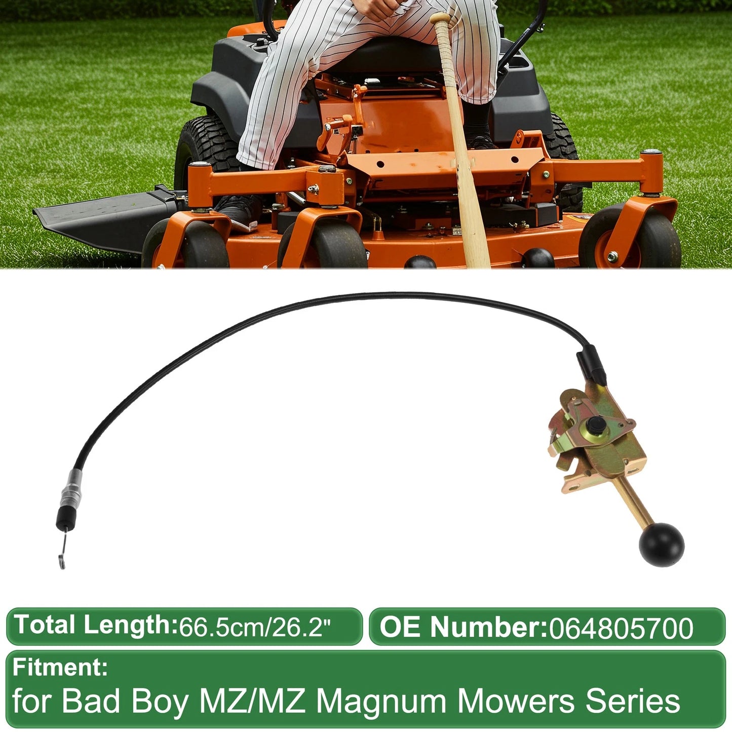 Brake Cable for Bad Boy MZ/MZ Magnum Mowers (Series 26 Inch, 064805700)