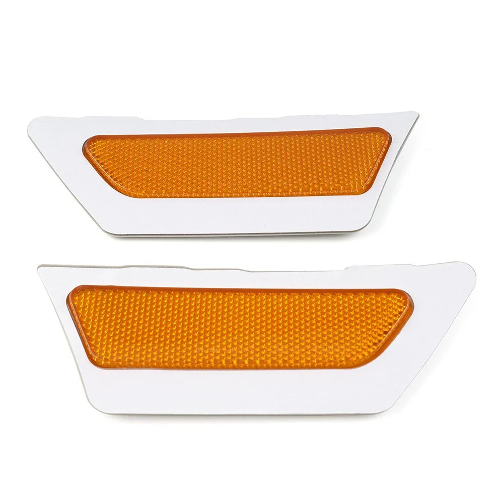 Front Bumper Reflector Side Marker Lights Yellow for Audi A4 (2017-2019)