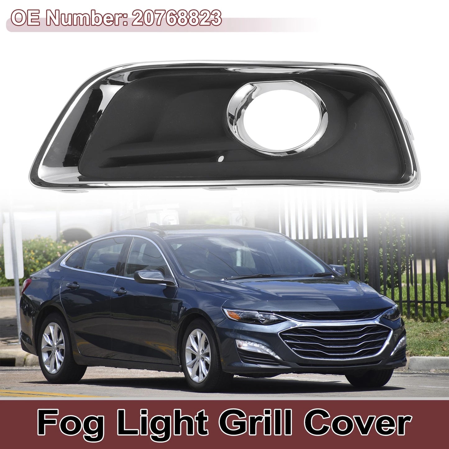 1 Pc Fog Light Grill for Chevy Malibu (2013–2014) No. 20768823