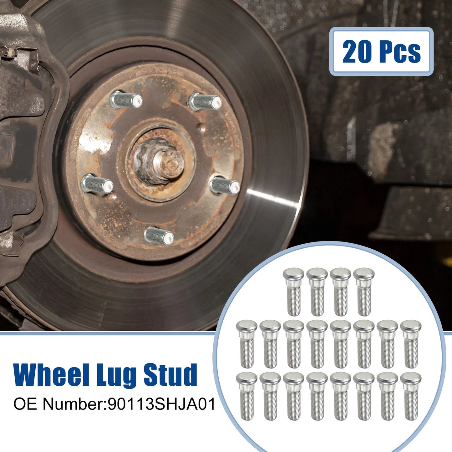 20 Pcs M14x1.5 Wheel Lug Studs for Acura MDX (No. 90113SHJA01)