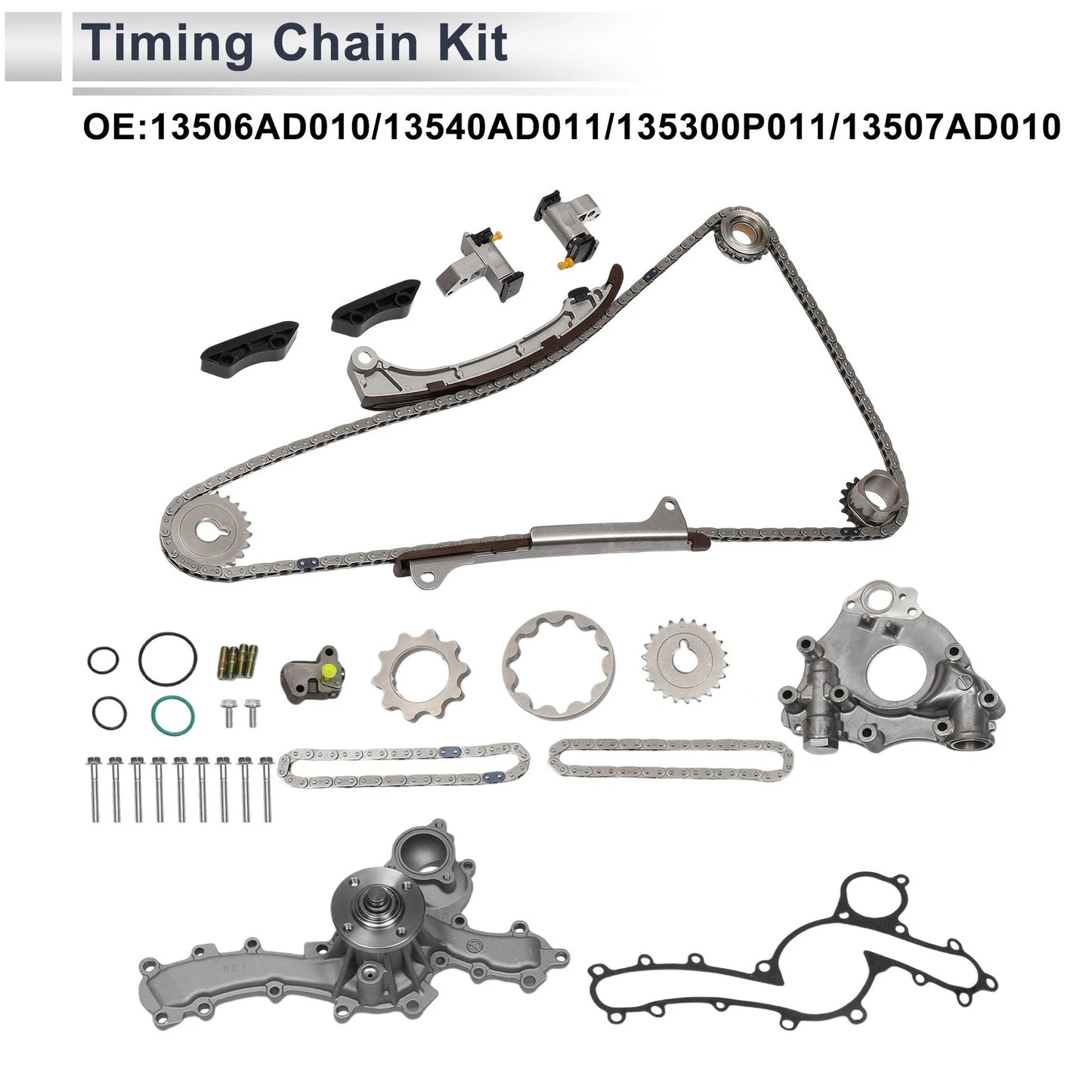 Timing Chain Kit No. 13507AD010 for Toyota 4Runner Tacoma FJ Cruiser Tundra (2003–2023)
