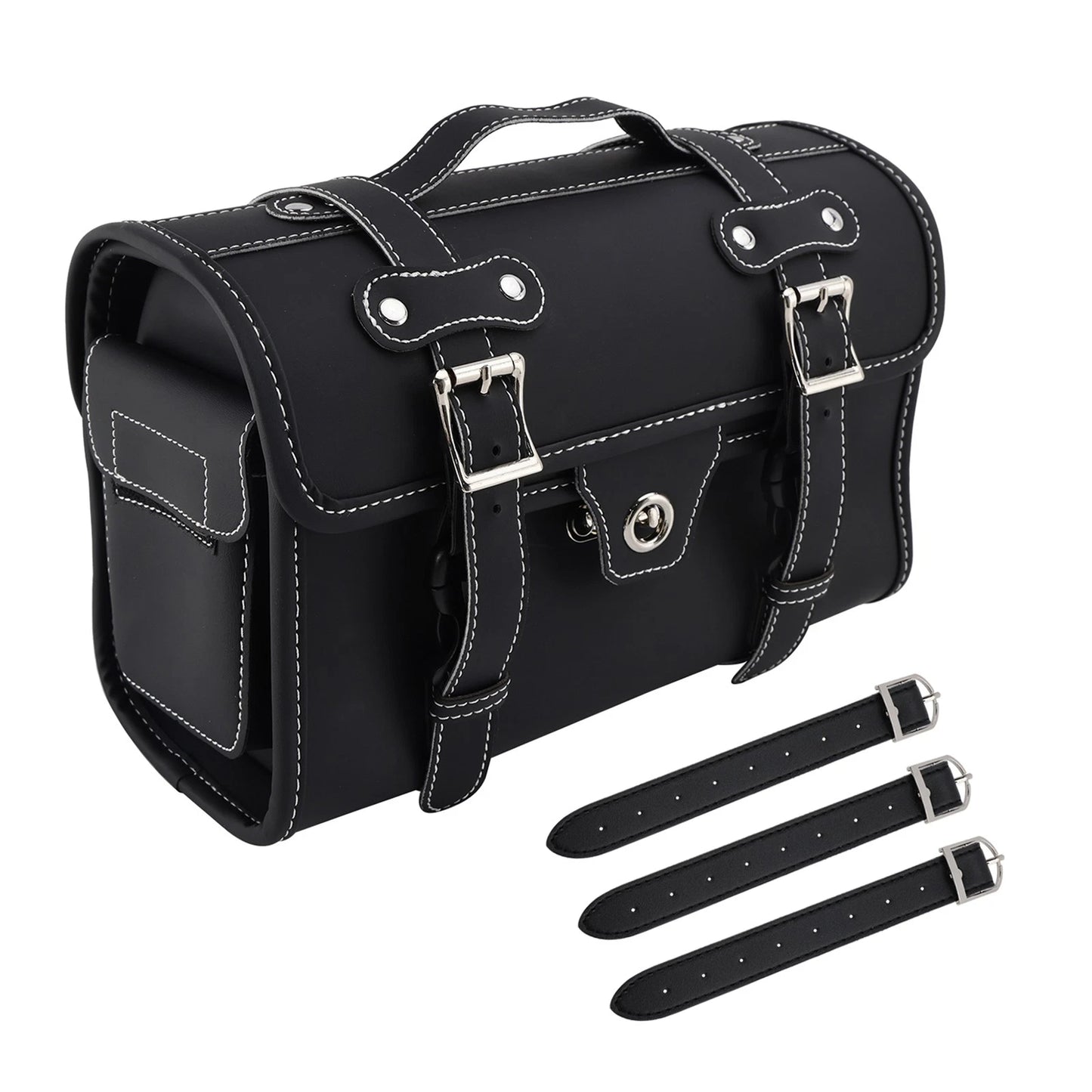 Saddle Bag for Motorcycle (White)