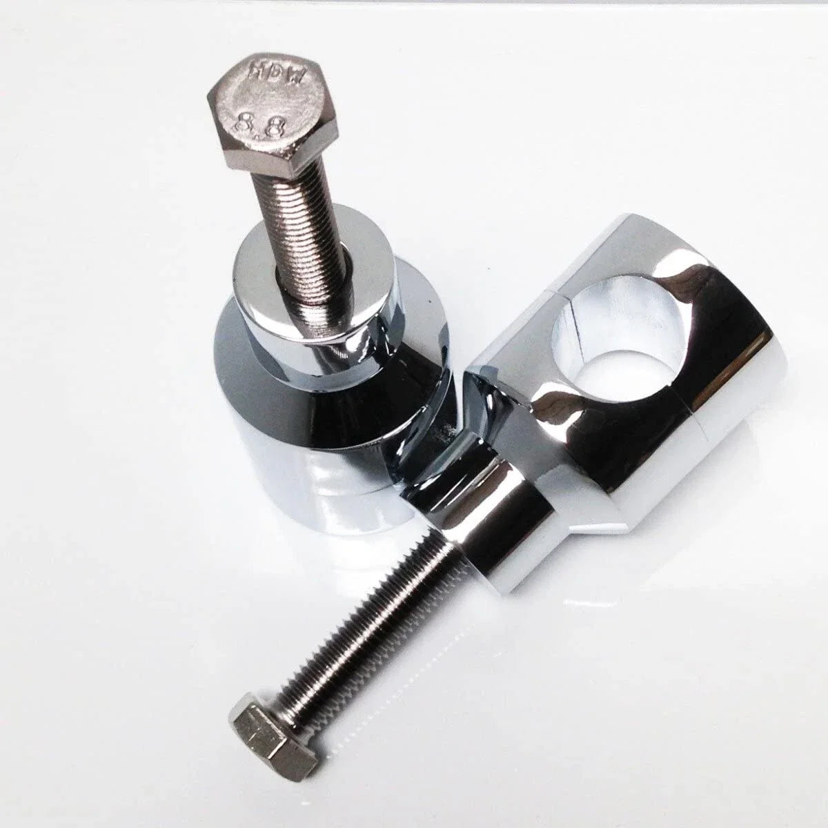 1" Universal Motorcycle Handlebar Riser Mounting Clamp Chrome