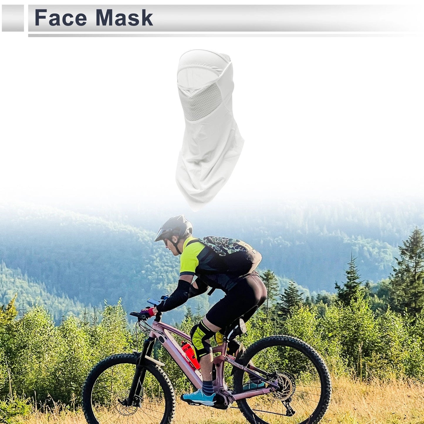 Half Pack Triangle Towel UV Face Shield Polyester Filter Sun Protection