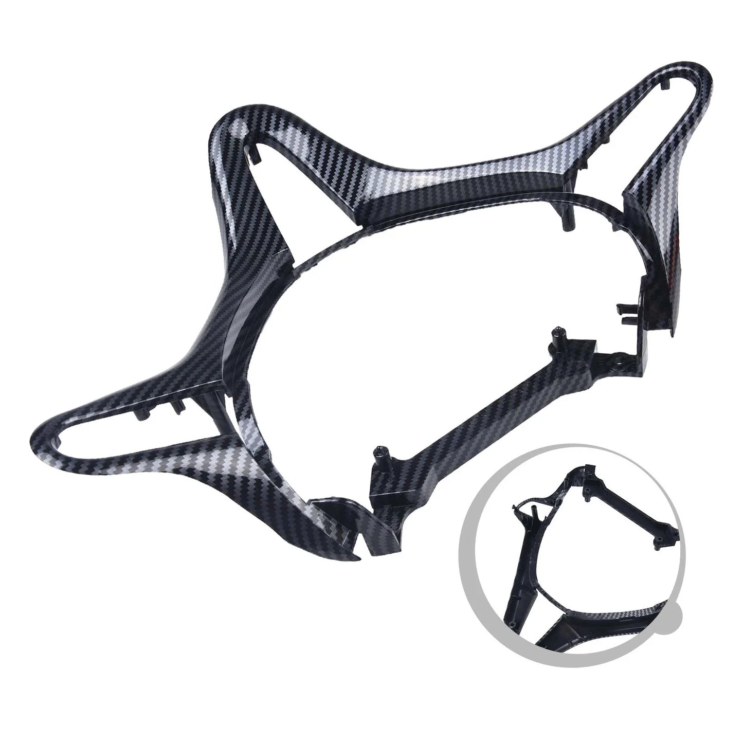 Sleek Carbon Fiber Steering Wheel Cover Trim for Honda Civic (2006–2011)