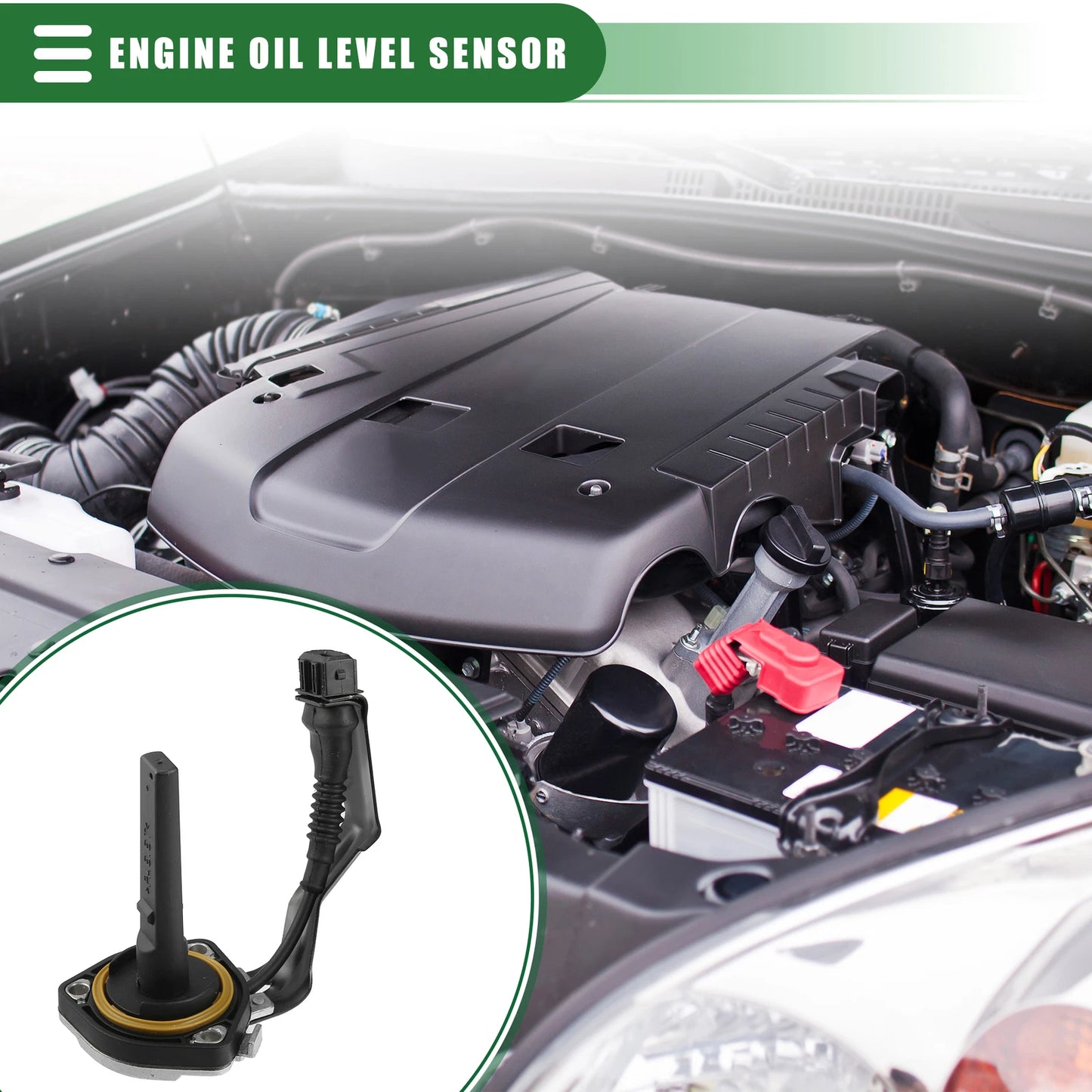 Oil Level Sensor for BMW 528i (2008–2016) 12617508002 Metal Plastic