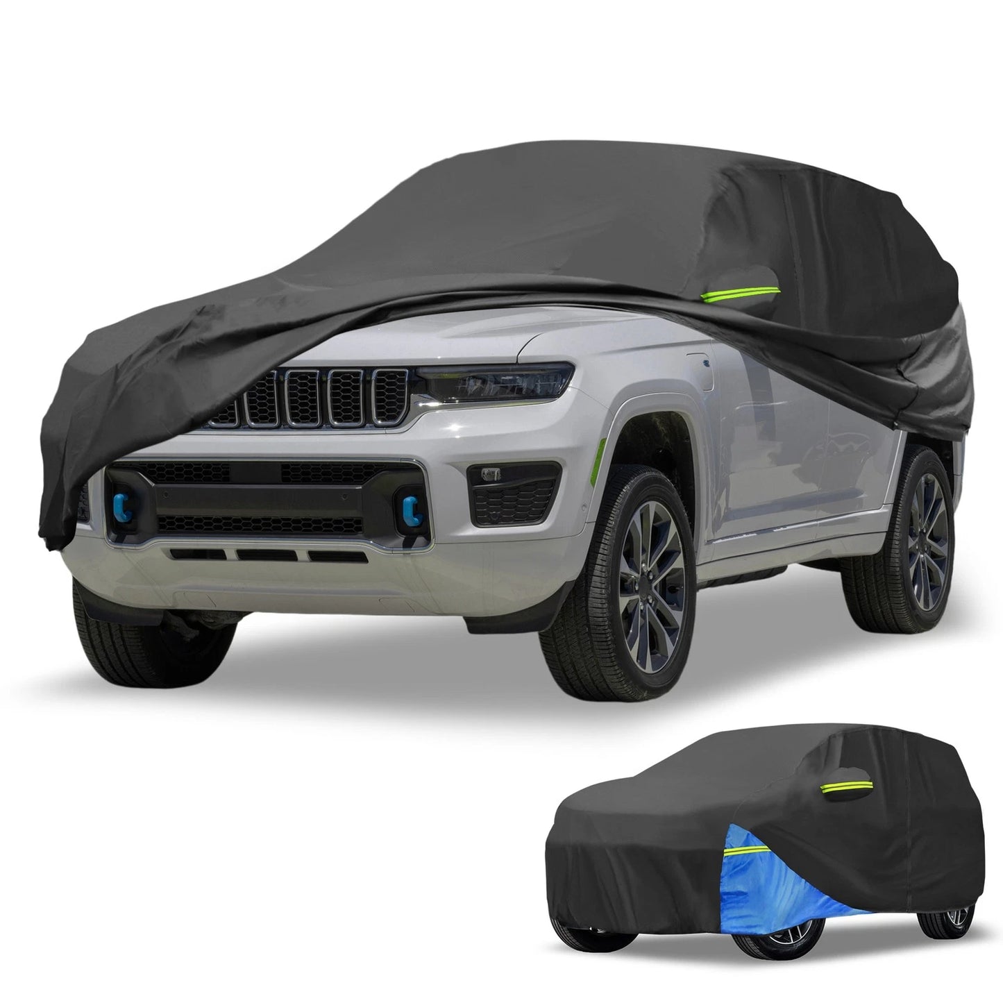 Waterproof Car Cover for Jeep Grand Cherokee (2002–2023) Oxford Cloth Black Blue