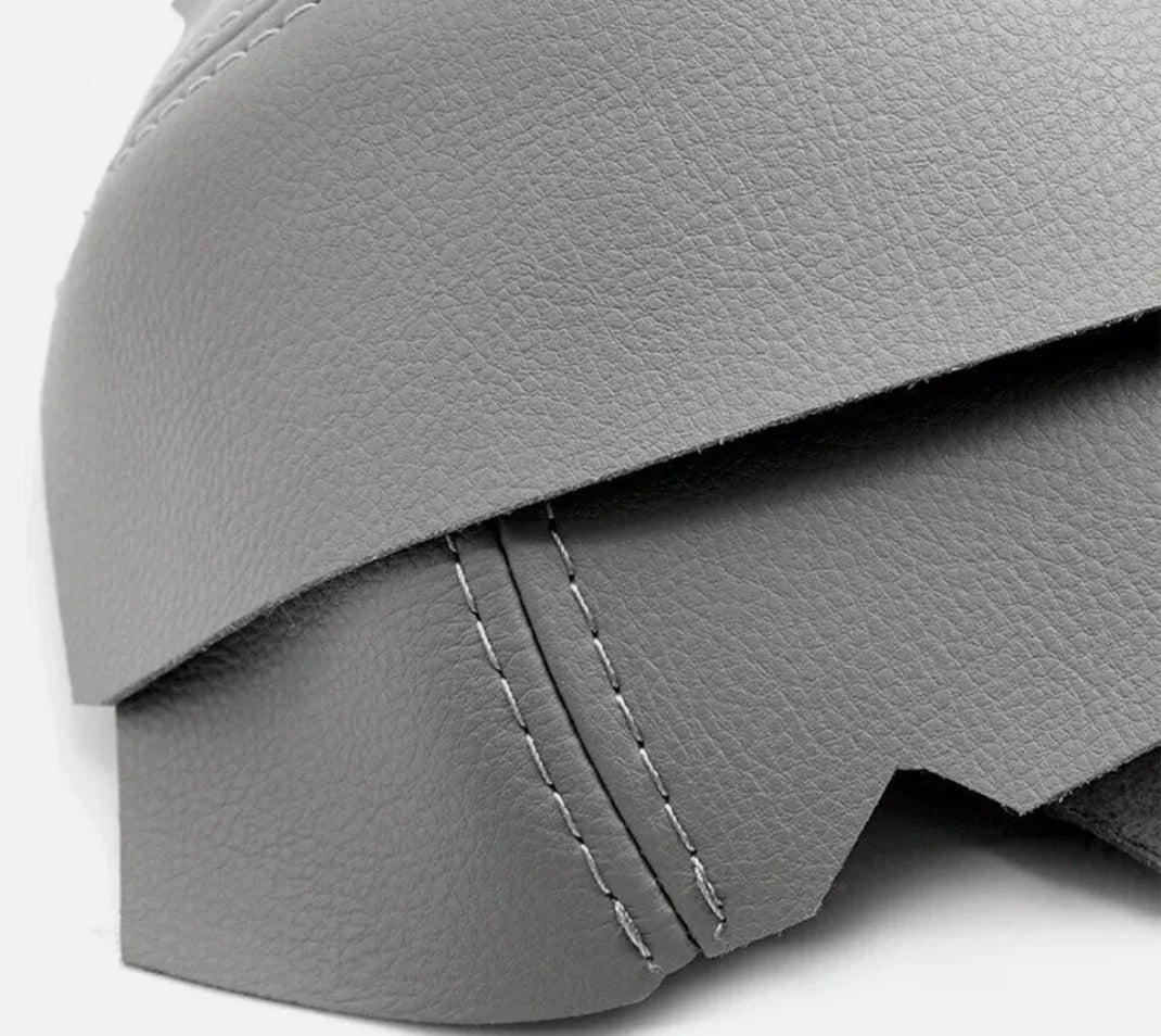 2 x Grey Door Panels Armrest Leather Cover for Honda Ridgeline (2009–2014)