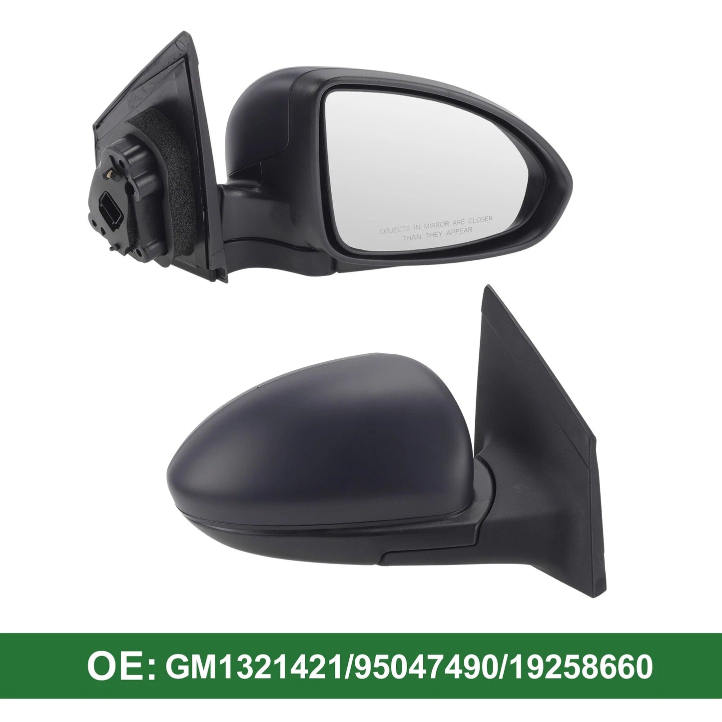 5 Pins Right Passenger Side Door Mirror for Chevrolet Cruze (2011–2015)