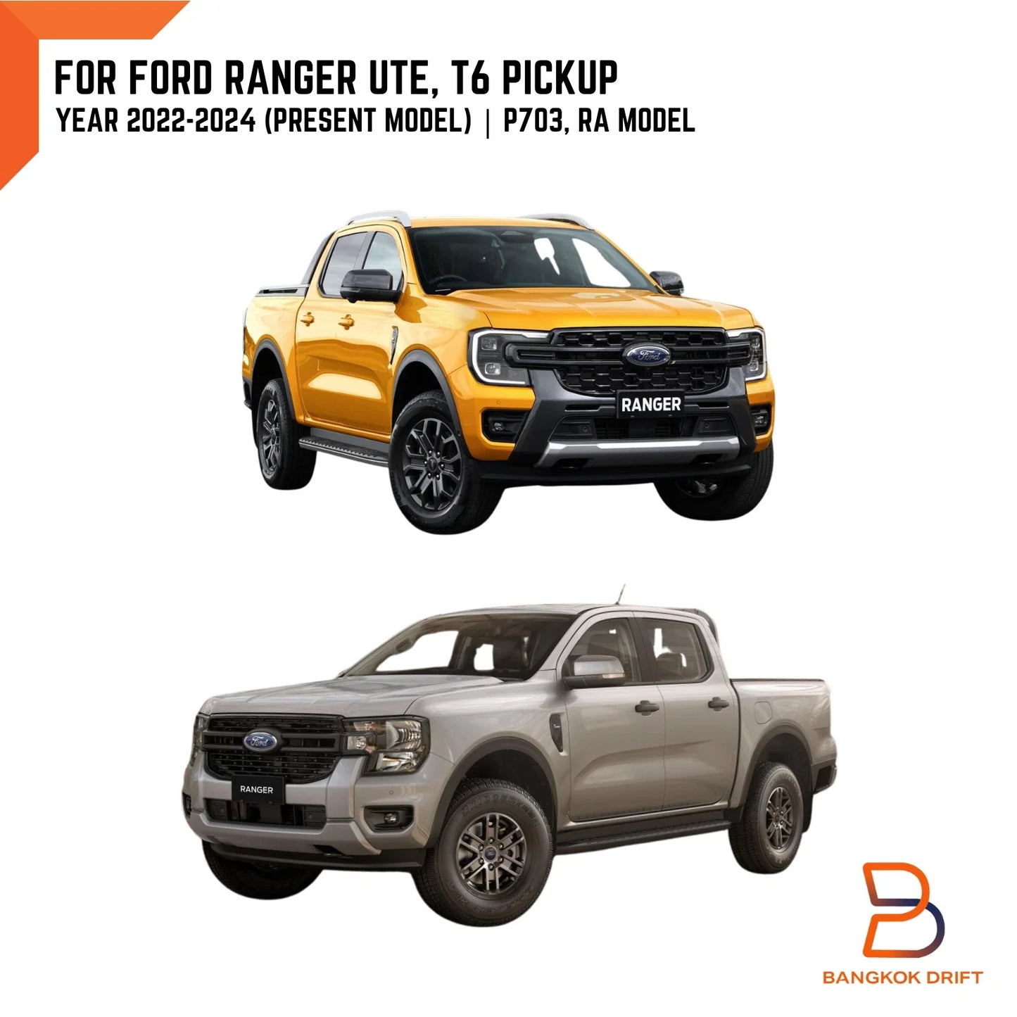 Black Fuel Oil Tank Cap Cover Trim for Ford Ranger Ute (2022-2024)