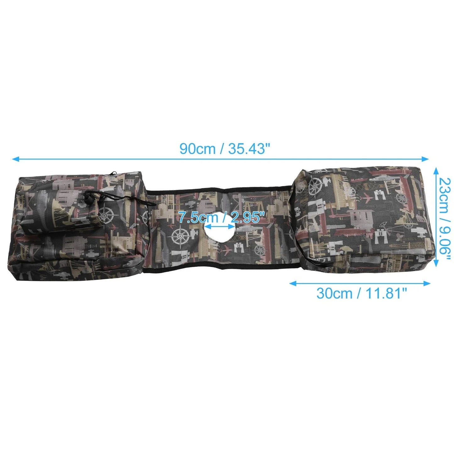 ATV UTV Saddlebags 2 x Cargo Pouch Storage Bags for Motorcycle Fuel Tank