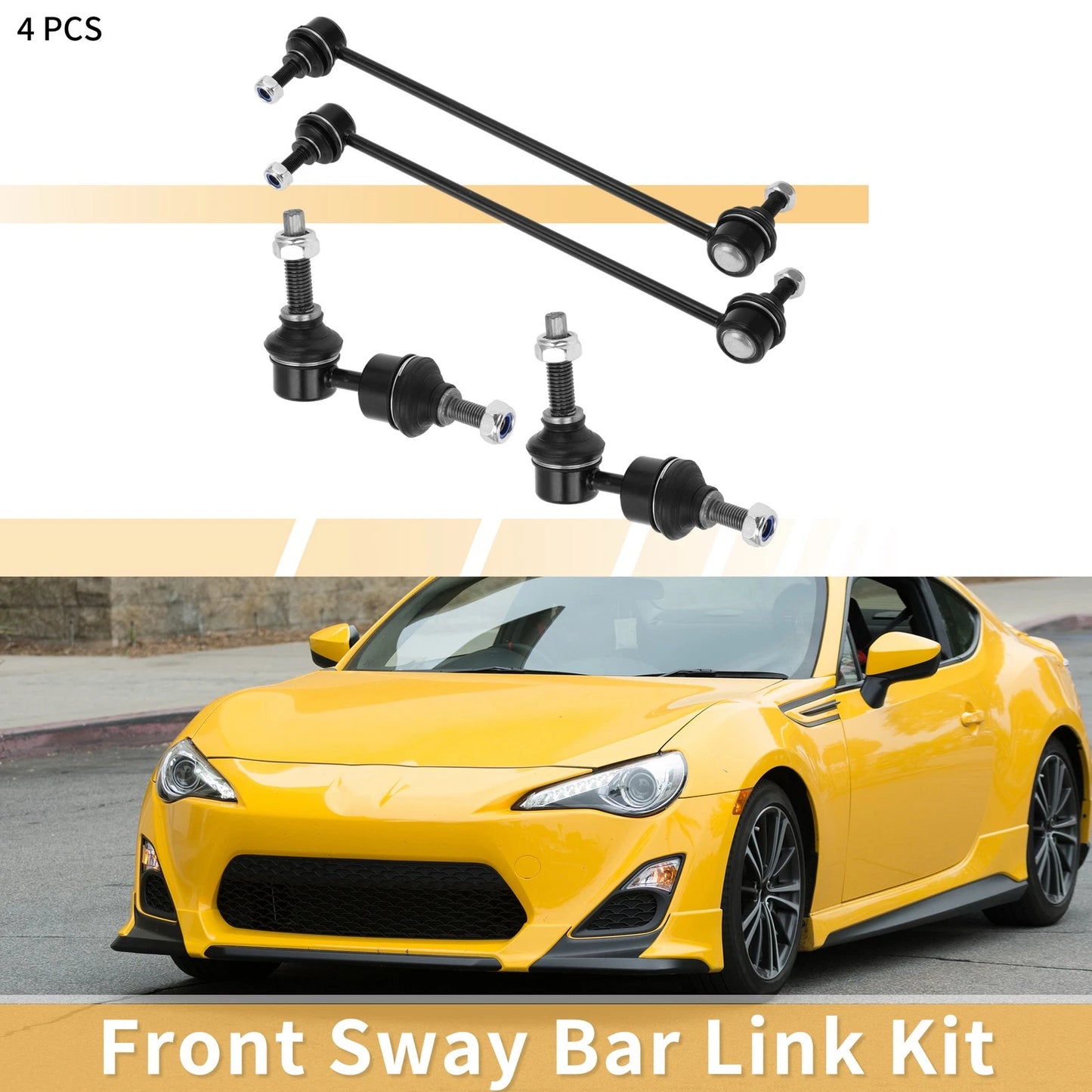 Set of 4 Front Rear Stabilizer Sway Bar Links for Ford Focus C-MAX