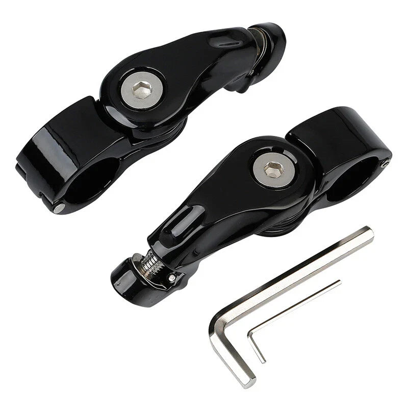 Short Angled Highway Footpegs for Harley Touring Softail