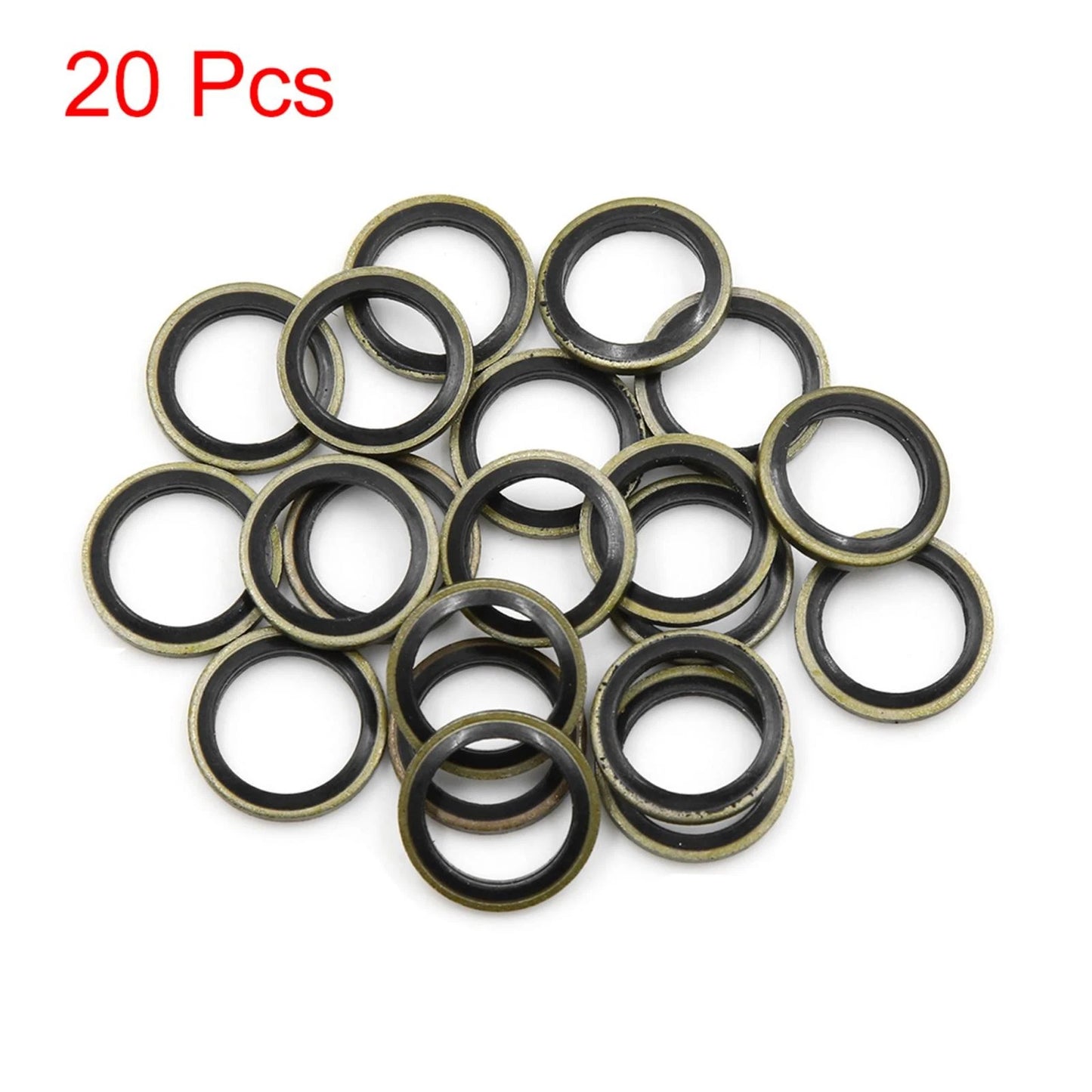 20pcs Engine Oil Crush Washers Gaskets 14mm ID for Car