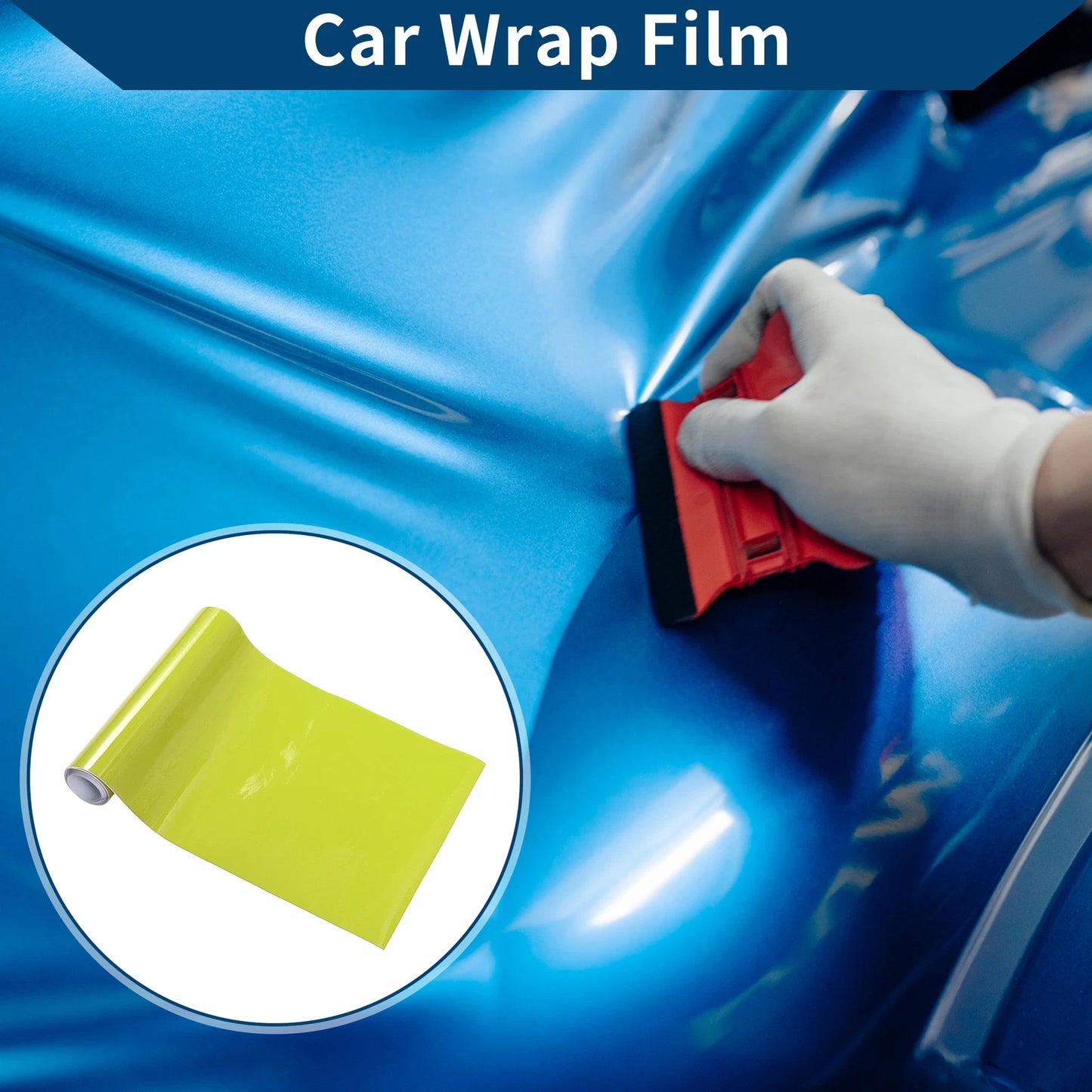 Car Wrap Film 0.5 ft x 59.84 inch Light Green for Universal Use (0.5 ft)