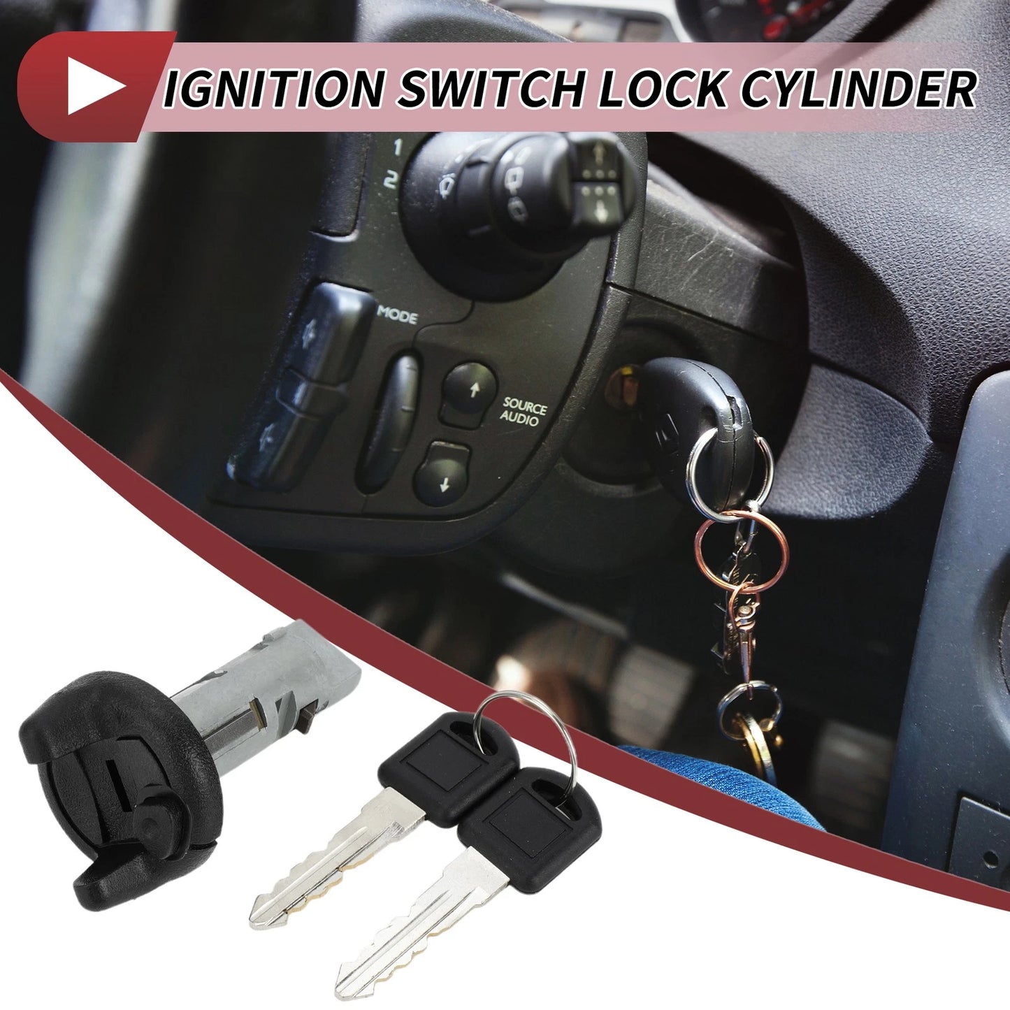 Ignition Lock Cylinder for Chevrolet Silverado GMC Yukon (1995–1997)